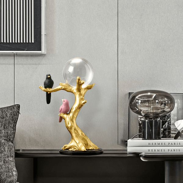 Crystal Ball and Bird on Tree Decoration Piece for Home Décor by Accent Collection