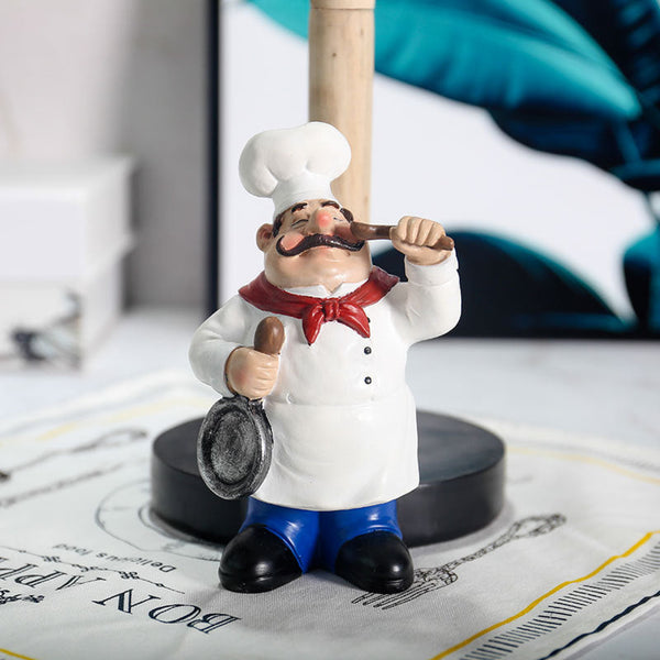 Paper Roll or Towel Holder Featuring Cute Chef, Home, Restaurant, Kitchen Decoration by Accent Collection