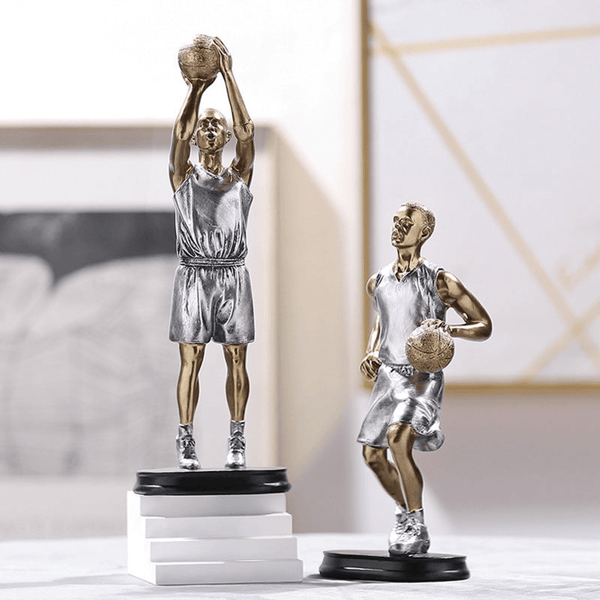 Set of 3, Basket Ball Player Statues for Home Décor by Accent Collection Home Decor