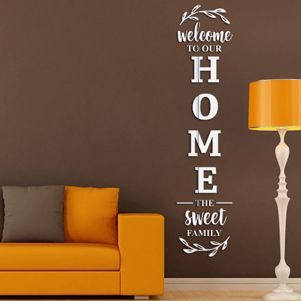 Stylish DIY 3D Acrylic HOME Wall Stickers for Empty Walls by Accent Collection