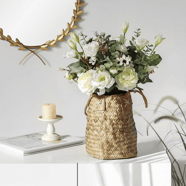 Woven Small Basket for Dry Flowers by Accent Collection Home Decor